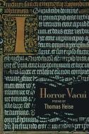 Horror Vacui: Poems di Thomas Heise edito da SARABANDE BOOKS