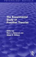 The Experimental Study of Freudian Theories (Psychology Revivals) edito da Taylor & Francis Ltd