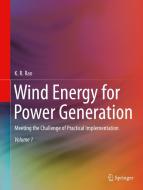 Wind Energy for Power Generation di K. R. Rao edito da Springer-Verlag GmbH