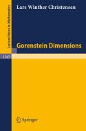 Gorenstein Dimensions di Lars W. Christensen edito da Springer Berlin Heidelberg