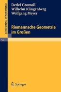 Riemannsche Geometrie im Großen di Detlef Gromoll, Wilhelm Klingenberg, Wolfgang Meyer edito da Springer Berlin Heidelberg