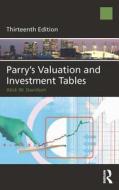 Parry's Valuation and Investment Tables di Alick Davidson edito da Estates Gazette