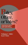 Policy, Office, or Votes? edito da Cambridge University Press