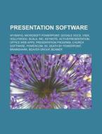 Presentation Software: Wysiwyg, Microsof di Books Llc edito da Books LLC, Wiki Series
