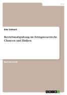 Betriebsaufspaltung im Ertragsteuerrecht. Chancen und Risiken di Eike Schleert edito da GRIN Verlag