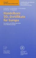 Handelbare SO2-Zertifikate für Europa di Heidi Bergmann, Karl L. Brockmann, Henrike Koschel, Tobias F. N. Schmidt, Marcus Stronzik edito da Physica-Verlag HD