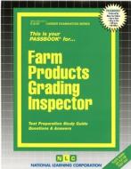 Farm Products Grading Inspector di National Learning Corporation edito da National Learning Corp
