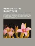 Members Of The Kuomintang: Ma Ying-jeou, di Books Llc edito da Books LLC, Wiki Series