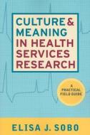 Culture and Meaning in Health Services Research di Elisa J. Sobo edito da Left Coast Press Inc