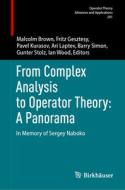 From Complex Analysis to Operator Theory: A Panorama edito da Springer International Publishing