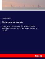 Shakespeare's Sonnets di Gerald Massey edito da hansebooks