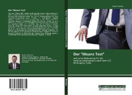 Der "Means Test" di Andrei Demian edito da Saarbrücker Verlag für Rechtswissenschaften