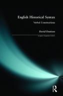 English Historical Syntax di David Denison edito da Pearson Education