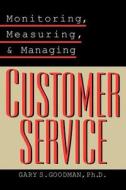 Monitoring Customer Service di Goodman edito da John Wiley & Sons