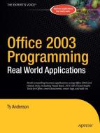 Office 2003 Programming di Ty Anderson edito da APress