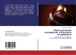 Prestupleniya Nenavisti V Rossii I Za Rubezhom di Sysoev Aleksandr edito da Lap Lambert Academic Publishing