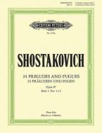 24 Preludes & Fugues Op 87 Vol 1 di DIMITR SHOSTAKOVICH edito da Faber Music