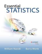 Essential Statistics with Data CD and Formula Card di William Navidi, Barry Monk edito da MCGRAW HILL BOOK CO
