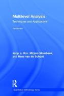 Multilevel Analysis di Joop J. Hox, Mirjam Moerbeek edito da Taylor & Francis Ltd