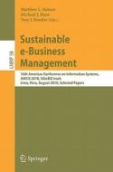 Sustainable e-Business Management edito da Springer-Verlag GmbH