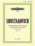 24 Preludes & Fugues Op 87 Vol 2 di DIMITR SHOSTAKOVICH edito da Faber Music
