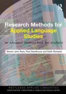 Research Methods for Applied Language Studies di Steven John Ross, Paul Seedhouse, Keith Richards edito da Taylor & Francis Ltd
