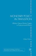 Monetary Policy in Transition di M. Nikolic edito da Palgrave Macmillan