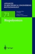 Biopolyesters di W. Babel edito da Springer-verlag Berlin And Heidelberg Gmbh & Co. Kg