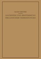 Lehrbuch der Organisch-Chemischen Methodik di Hans Meyer edito da Springer Berlin Heidelberg
