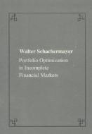 Schachermayer, W: Portfolio optimizations in incomplete fina di Walter Schachermayer edito da Edizioni della Normale