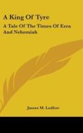 A King Of Tyre: A Tale Of The Times Of E di JAMES M. LUDLOW edito da Kessinger Publishing