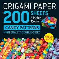 Origami Paper 200 Sheets Candy Patterns 6 (15 Cm) di Tuttle Publishing edito da Tuttle Publishing