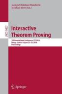 Interactive Theorem Proving edito da Springer International Publishing