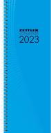 Tagevormerkbuch blau 2023 - Bürokalender 10,4x29,6 cm - 2 Tage auf 1 Seite - mit Eckperforation und Ringbindung - Tischkalender - 800-0015 edito da Zettler Kalender GmbH