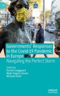 Governments' Responses To The Covid-19 Pandemic In Europe edito da Springer International Publishing AG