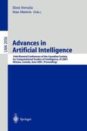 Advances in Artificial Intelligence di Canadian Society for Computational Studi, E. Stroulia, S. Matwin edito da Springer Berlin Heidelberg