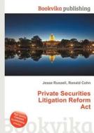 Private Securities Litigation Reform Act edito da Book On Demand Ltd.