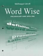 McDougal Littell Literature: Vocabulary Practice Workbook Grade 8 edito da HOUGHTON MIFFLIN