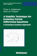 A Stability Technique For Evolution Partial Differential Equations di Victor A. Galaktionov, Juan Luis Vazquez edito da Birkhauser Boston Inc