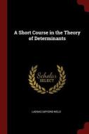 A Short Course in the Theory of Determinants di Laenas Gifford Weld edito da CHIZINE PUBN