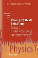 Rare Earth Oxide Thin Films edito da Springer Berlin Heidelberg