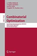 Combinatorial Optimization edito da Springer Berlin Heidelberg