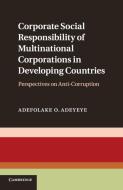 Corporate Social Responsibility of Multinational Corporations in Developing Countries di Adefolake O. (National University of Singapore) Adeyeye edito da Cambridge University Press