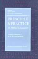 Principle and Practice in Applied Linguistics di Guy Cook edito da OUP Oxford