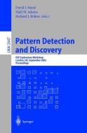 Pattern Detection and Discovery edito da Springer Berlin Heidelberg