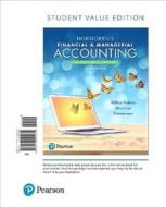 Horngren's Financial & Managerial Accounting, the Managerial Chapters, Student Value Edition di Tracie L. Nobles, Brenda L. Mattison, Ella Mae Matsumura edito da Prentice Hall