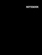 Notebook: Unlined Notebook - Large (8.5 X 11 Inches) - Blank Notebook - Sketch Book - 100 Pages - Black Glossy Cover di Booksbio Publishing edito da Createspace Independent Publishing Platform