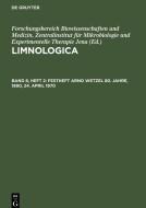 Limnologica, Band 8, Heft 2, Festheft Arno Wetzel 80. Jahre, 1890, 24. April 1970 edito da De Gruyter