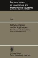 Convex Analysis and Its Applications edito da Springer Berlin Heidelberg