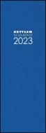 Tagevormerkbuch blau 2023 - Bürokalender 10,4x29,6 cm - 1 Tag auf 1 Seite - Einband mit Leinenstruktur - mit Eckperforation und Leseband - 808-0015 edito da Zettler Kalender GmbH